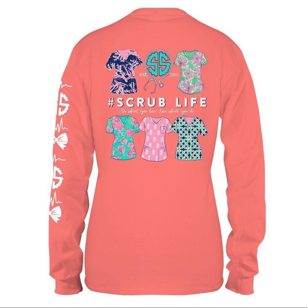 Long sleeve Simply Southern “Scrub Life” t-shirt